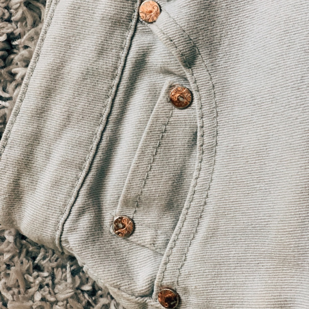 Grayish white Jean shorts
